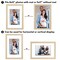 Americanflat Picture Frame with Wide Molding with Mat - Modern Wide Picture Frame - Plexiglass Cover - Hanging Hardware - Includes Easel